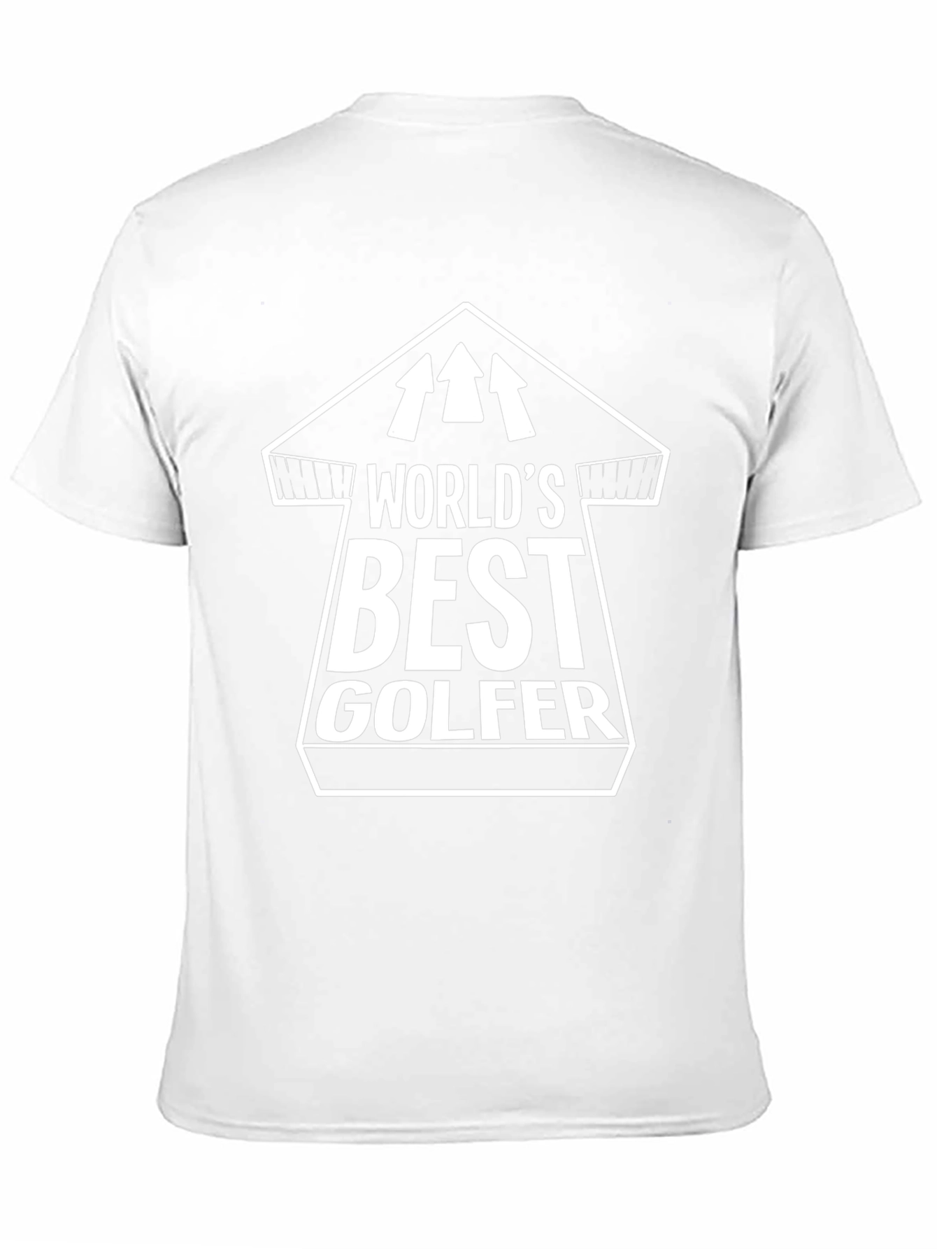 Worlds Best Golfer Black Cotton T-Shirt