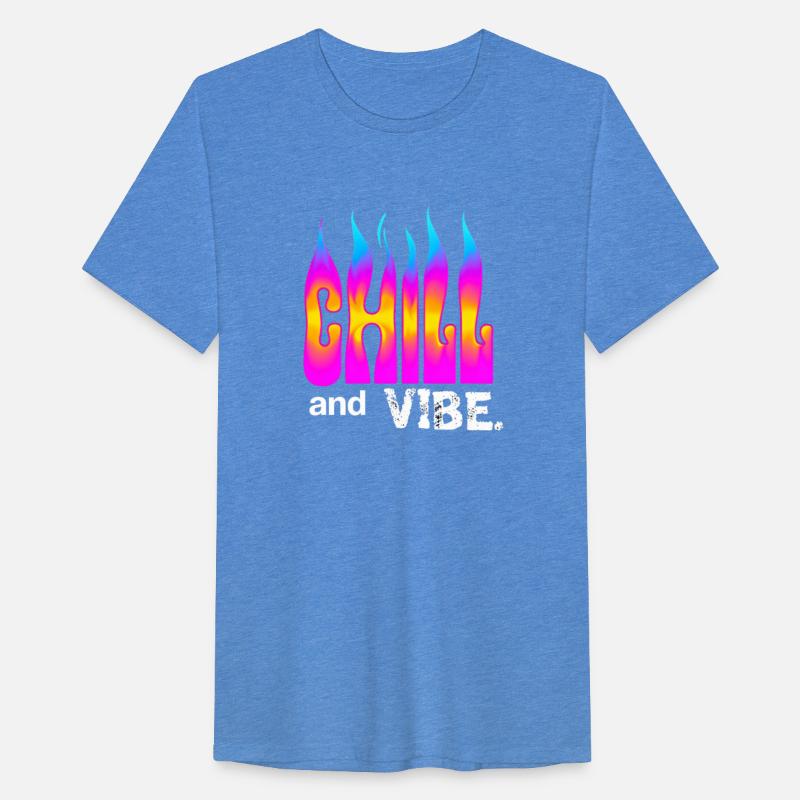 "Chill and Vibe" Neon Flame Gradient Art Print