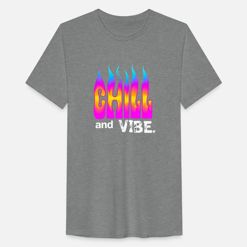 "Chill and Vibe" Neon Flame Gradient Art Print