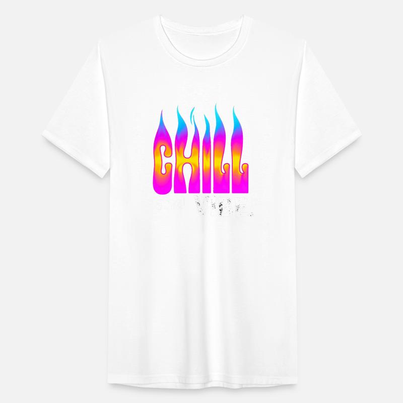 "Chill and Vibe" Neon Flame Gradient Art Print