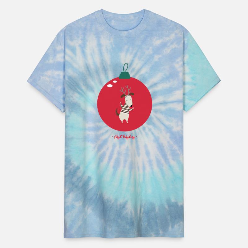 Christmas deer cartoon in red ballon