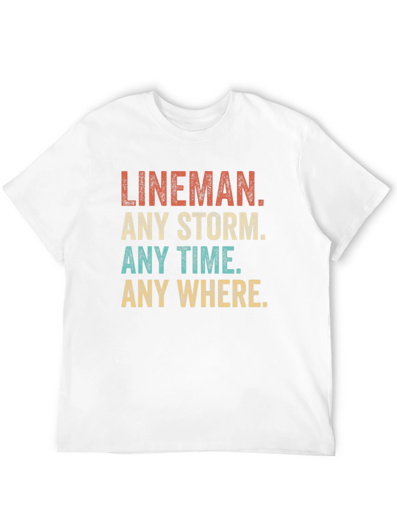 Lineman Any Storm T-Shirt - Black
