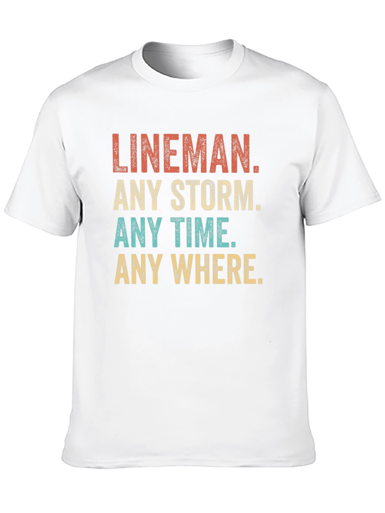 Lineman Any Storm T-Shirt - Black