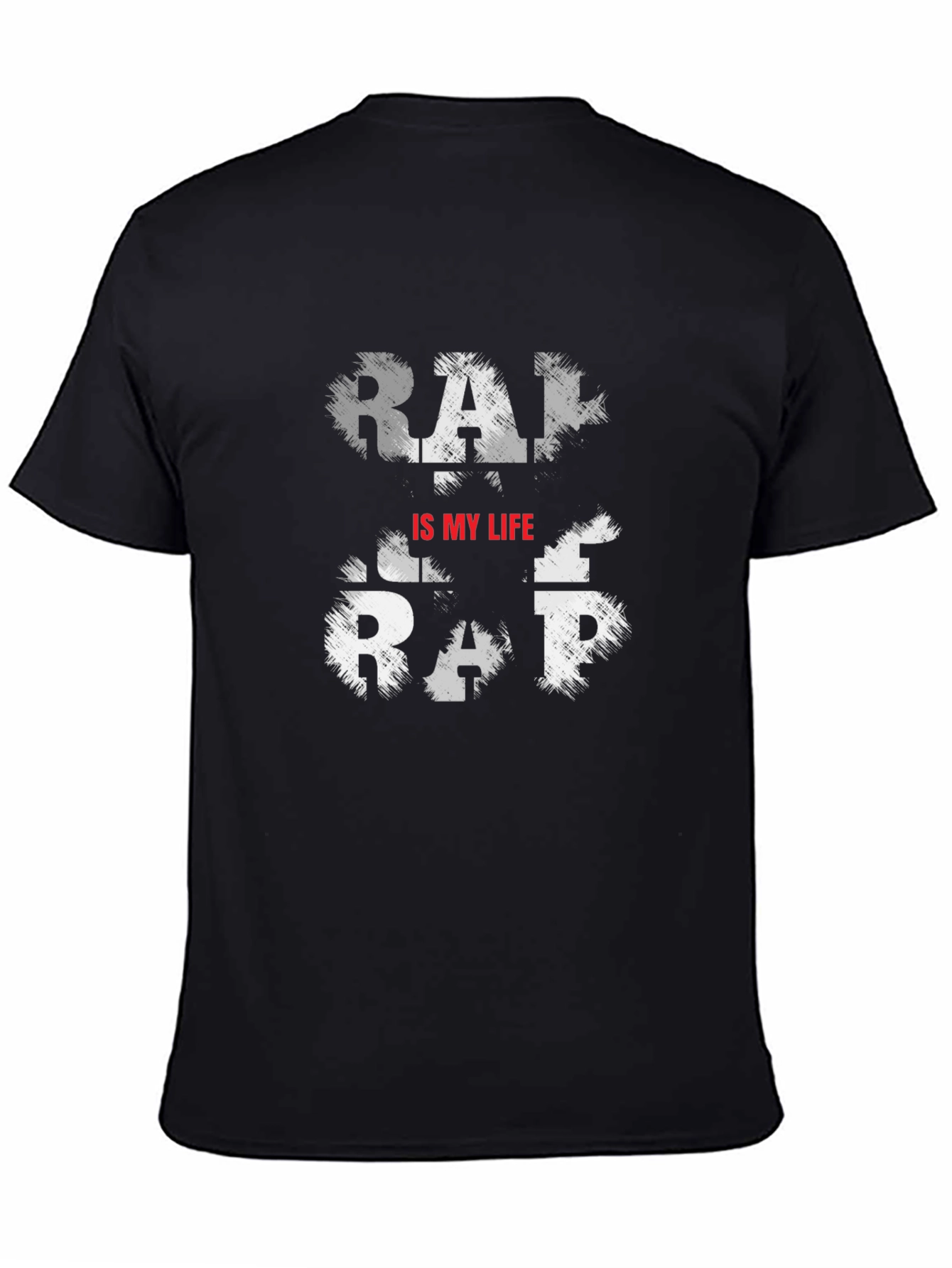 Rap is my Life Mens Black T-Shirt