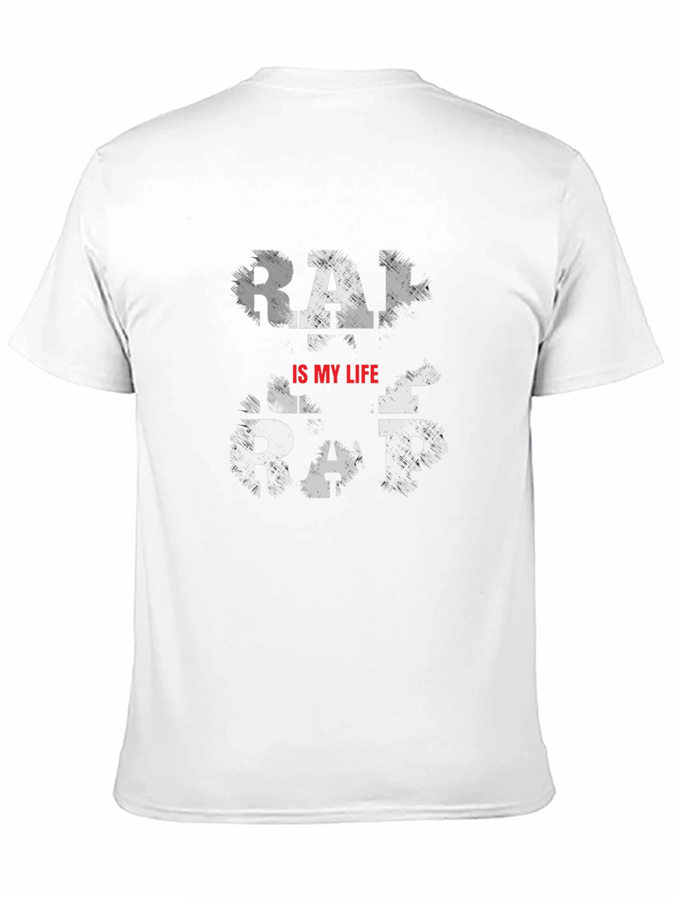 Rap is my Life Mens Black T-Shirt