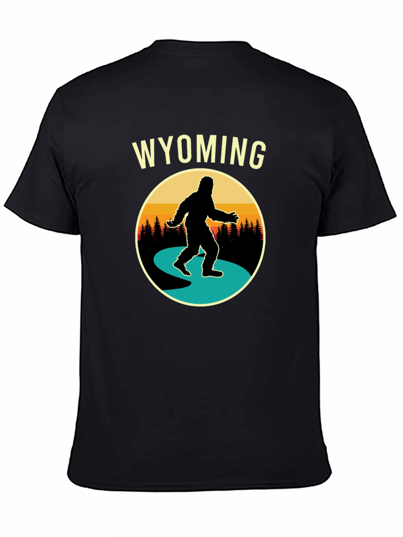 Wyoming Bigfoot T-Shirt - Sasquatch Adventure Tee
