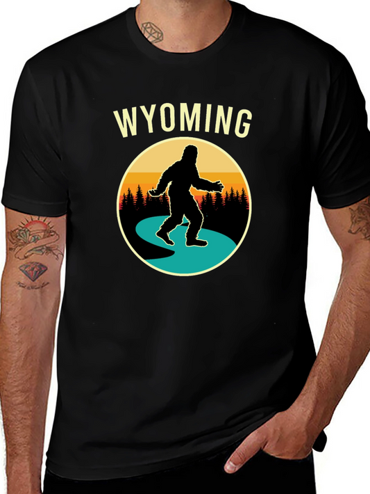 Wyoming Bigfoot T-Shirt - Sasquatch Adventure Tee
