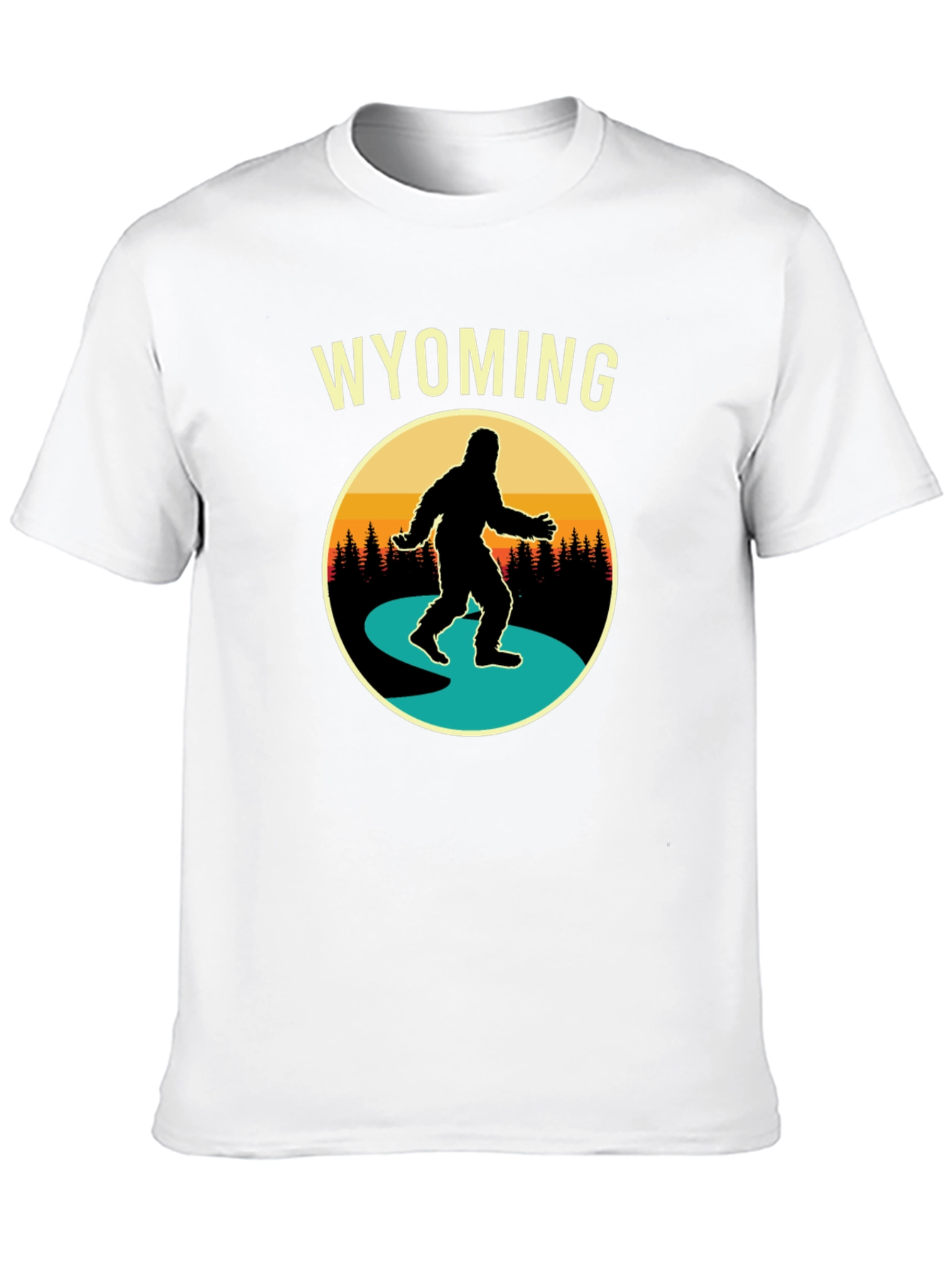 Wyoming Bigfoot T-Shirt - Sasquatch Adventure Tee