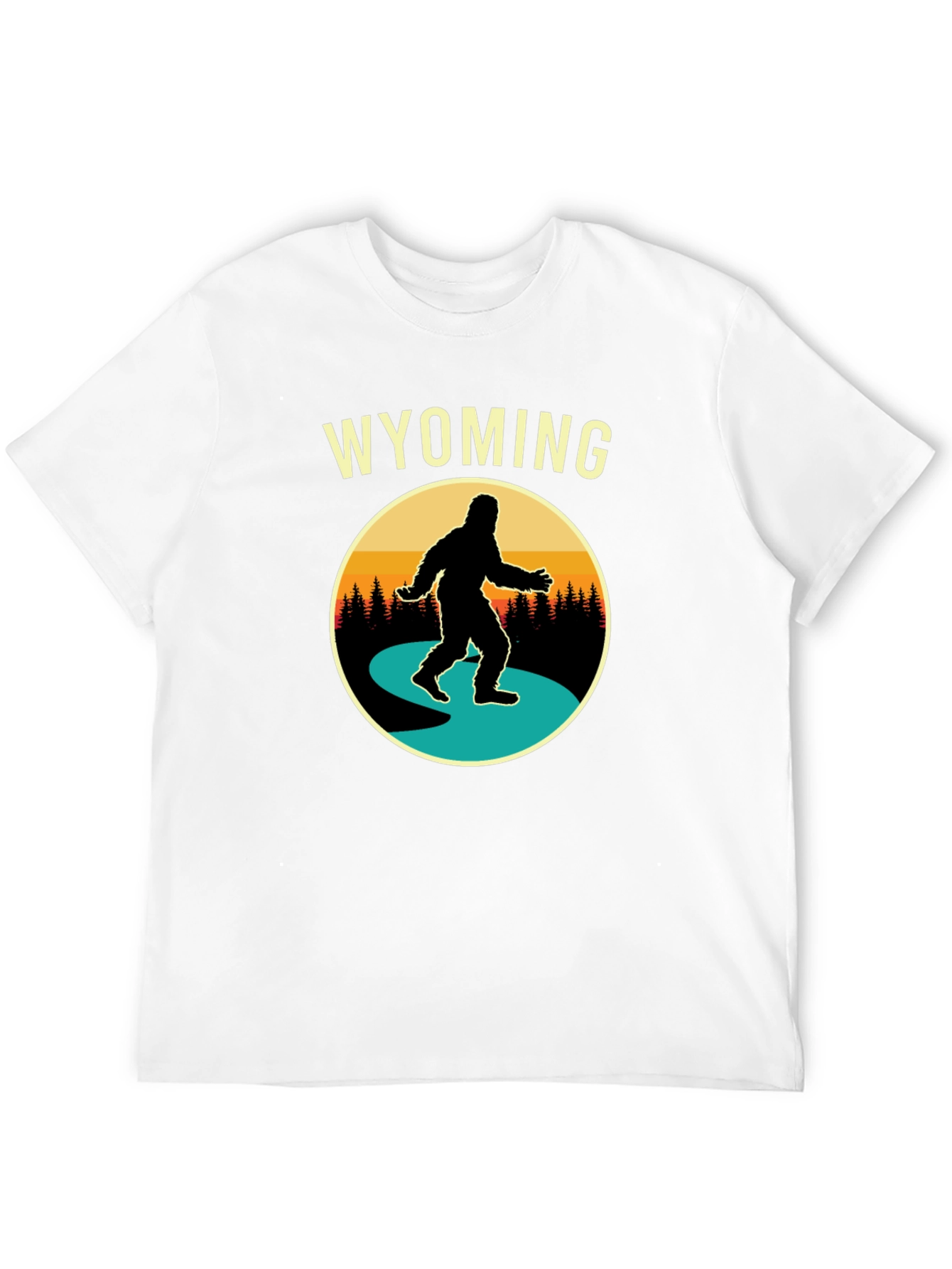 Wyoming Bigfoot T-Shirt - Sasquatch Adventure Tee