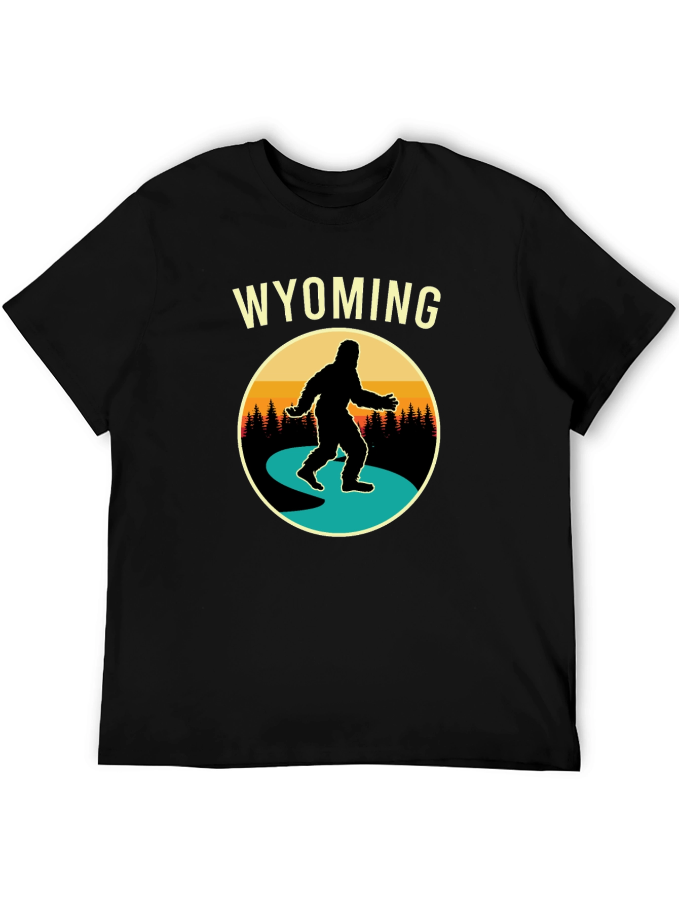 Wyoming Bigfoot T-Shirt - Sasquatch Adventure Tee