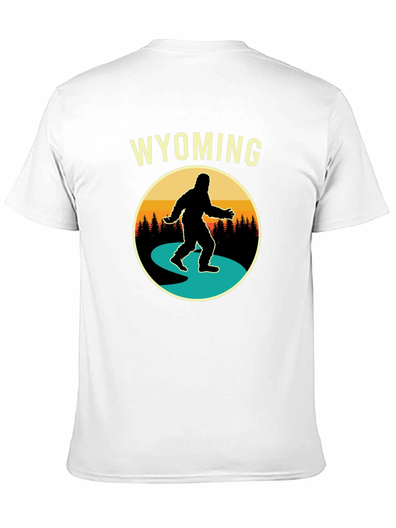 Wyoming Bigfoot T-Shirt - Sasquatch Adventure Tee
