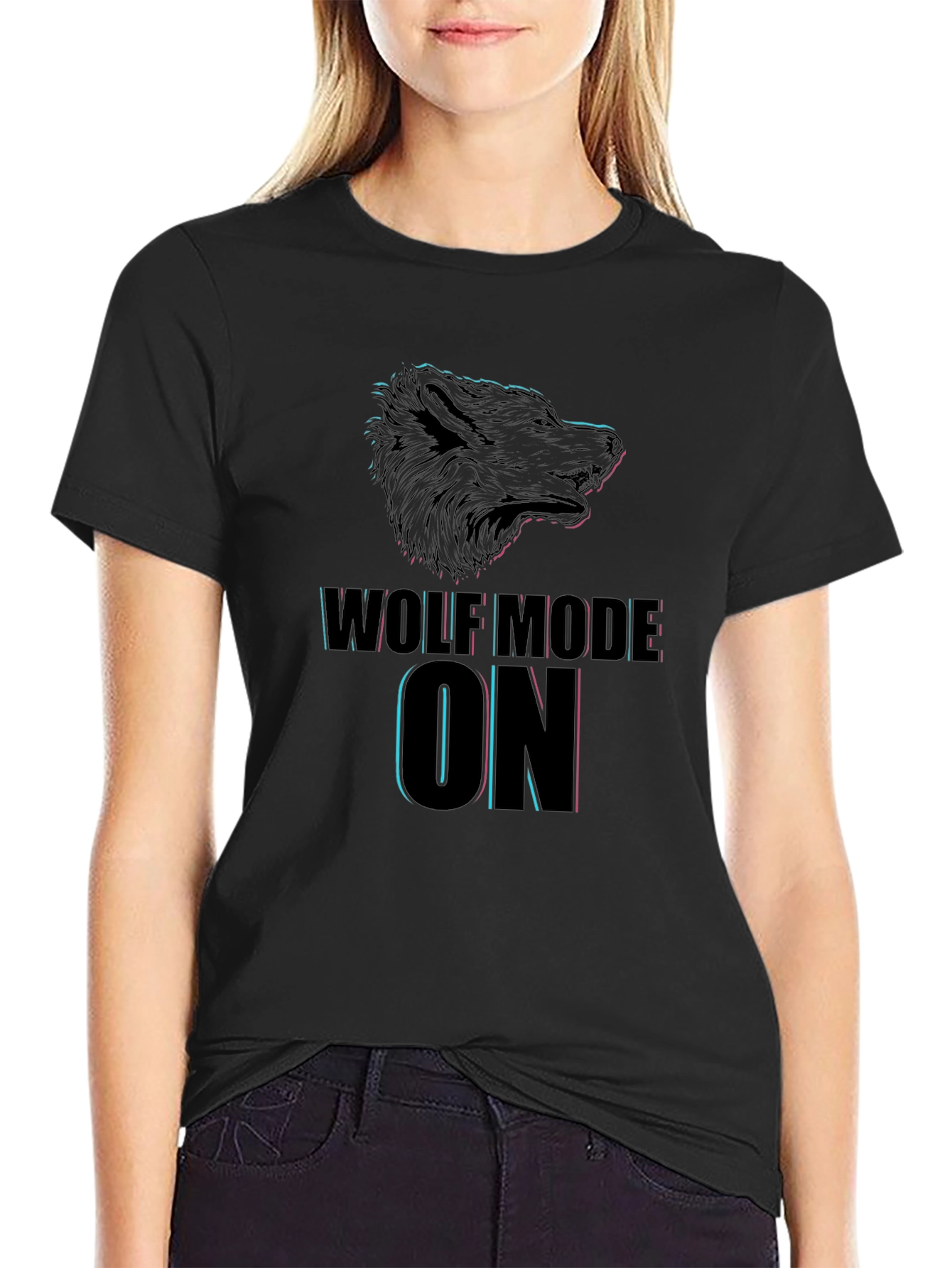 Wolf Mode On - Graphic T-Shirt