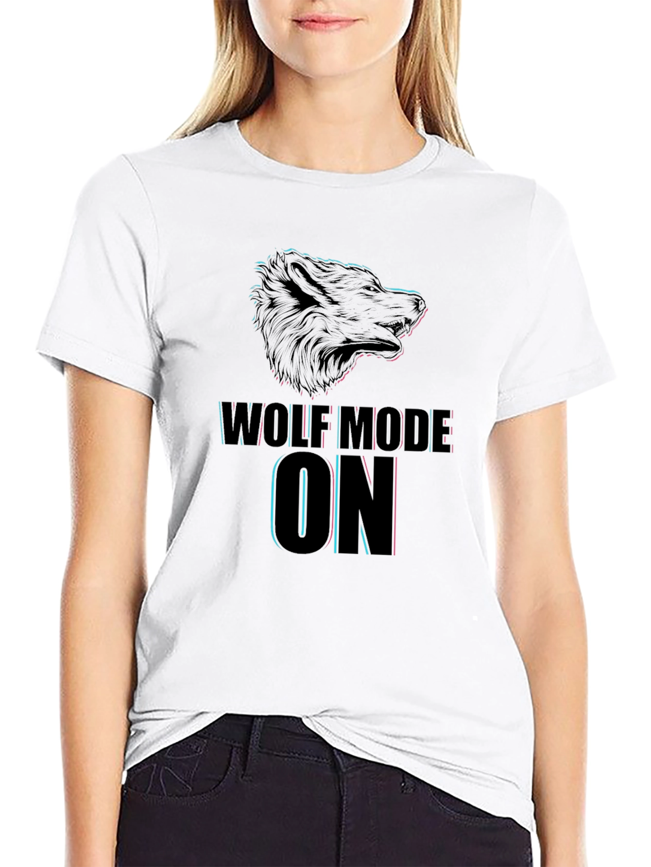 Wolf Mode On - Graphic T-Shirt