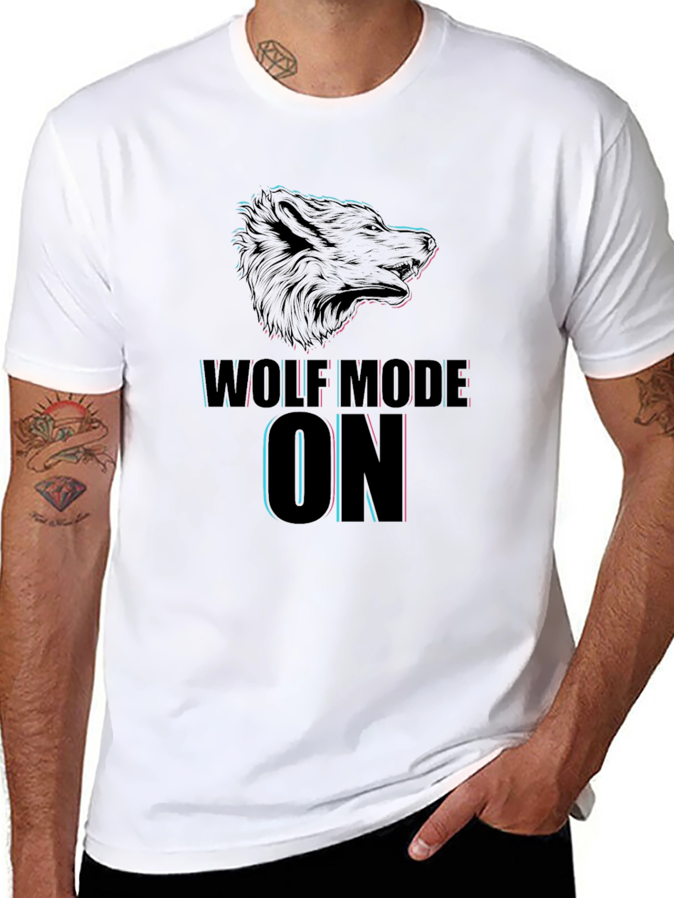 Wolf Mode On - Graphic T-Shirt