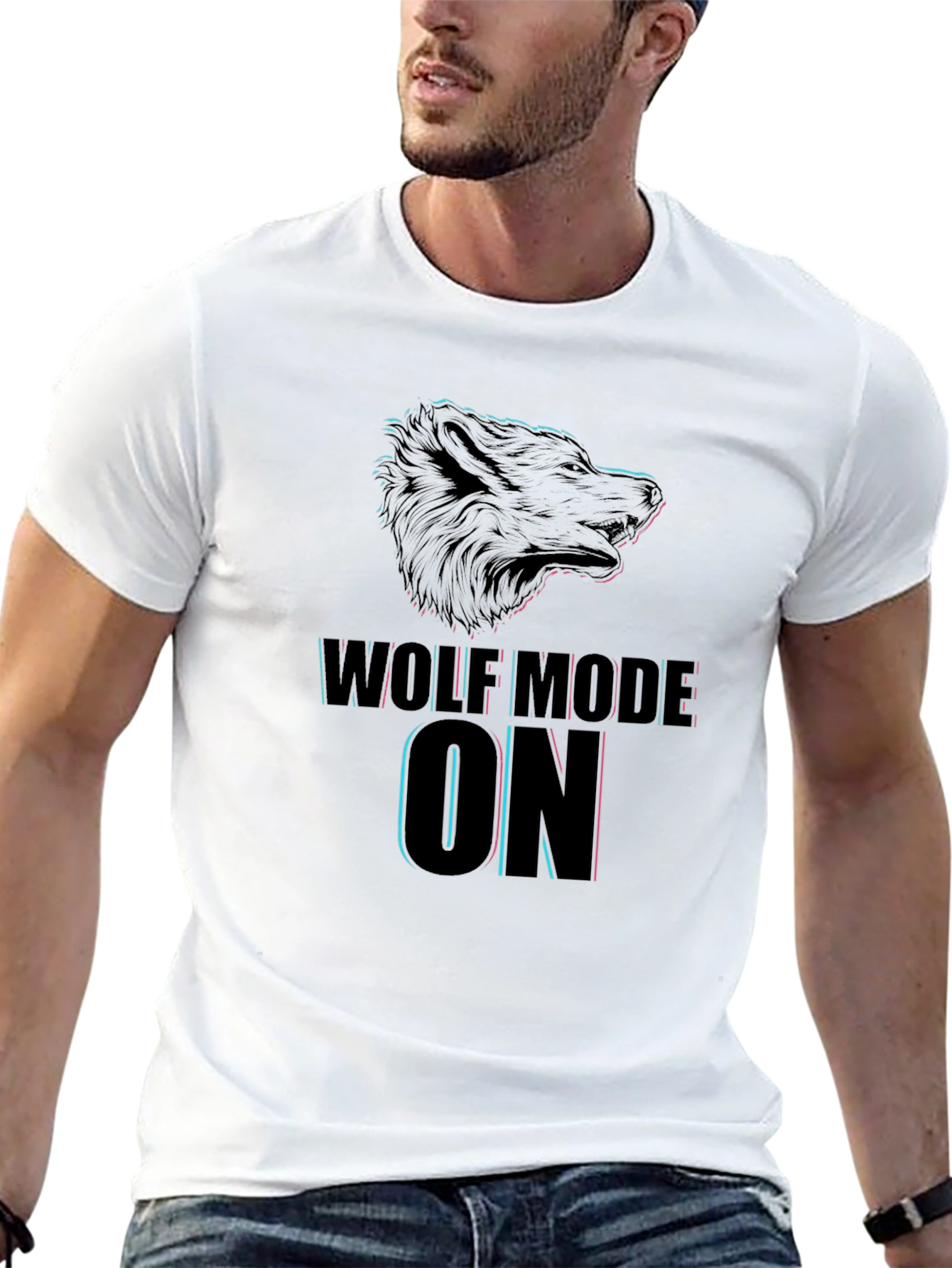 Wolf Mode On - Graphic T-Shirt