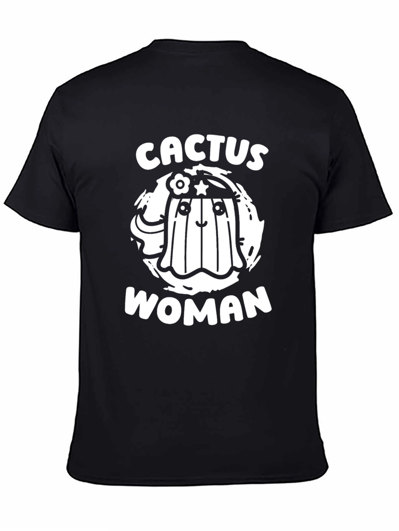 Cactus Woman Graphic Tee - Fun Novelty T-Shirt