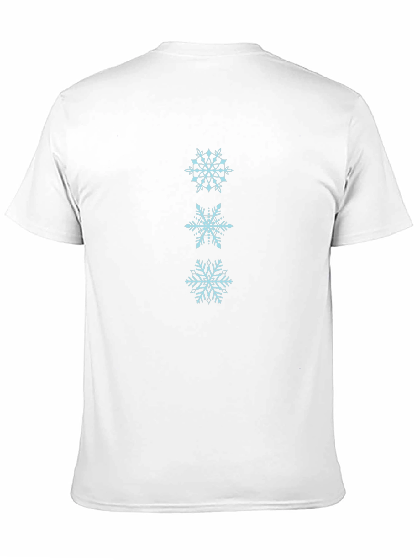 Snowflake Graphic Tee - Black Cotton T-Shirt