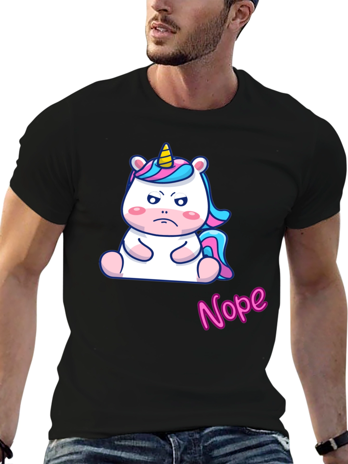 Grumpy Unicorn Nope T-Shirt