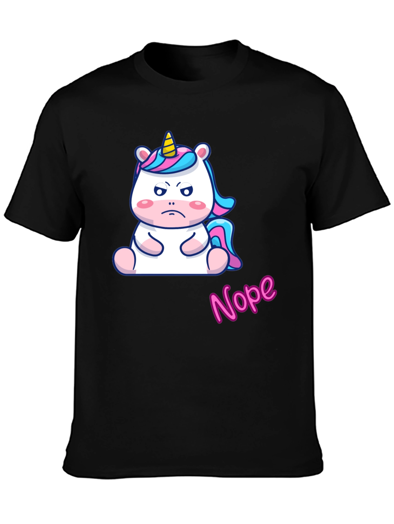 Grumpy Unicorn Nope T-Shirt