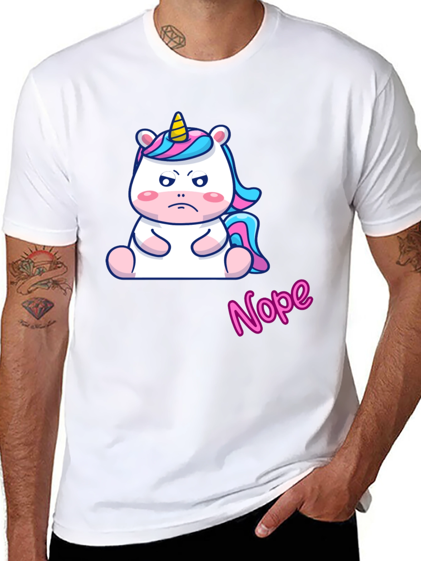 Grumpy Unicorn Nope T-Shirt
