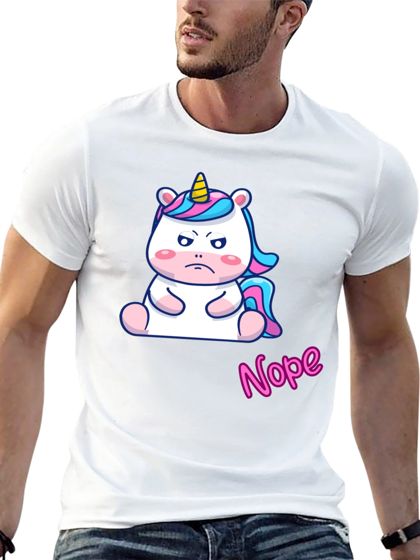 Grumpy Unicorn Nope T-Shirt