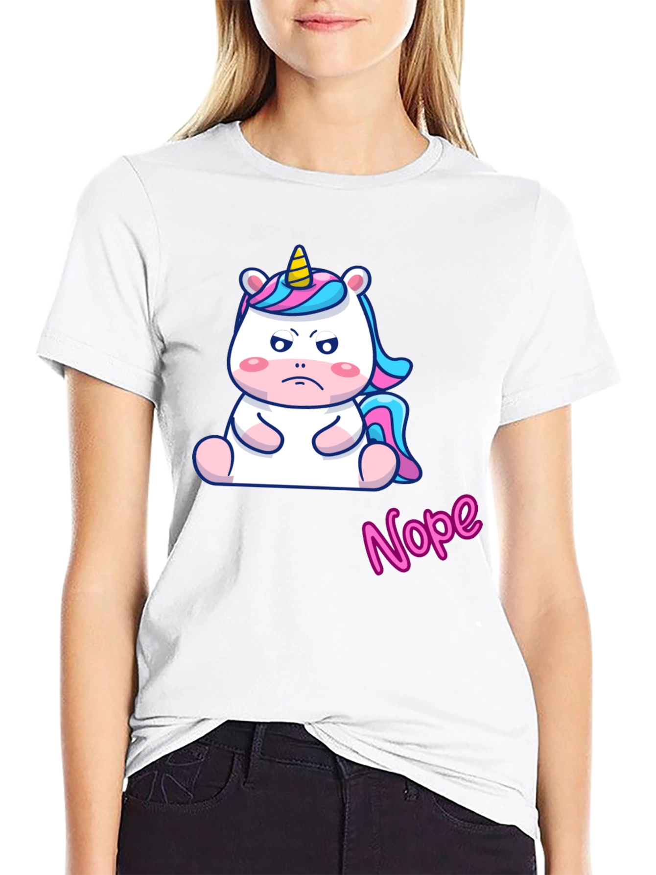 Grumpy Unicorn Nope T-Shirt