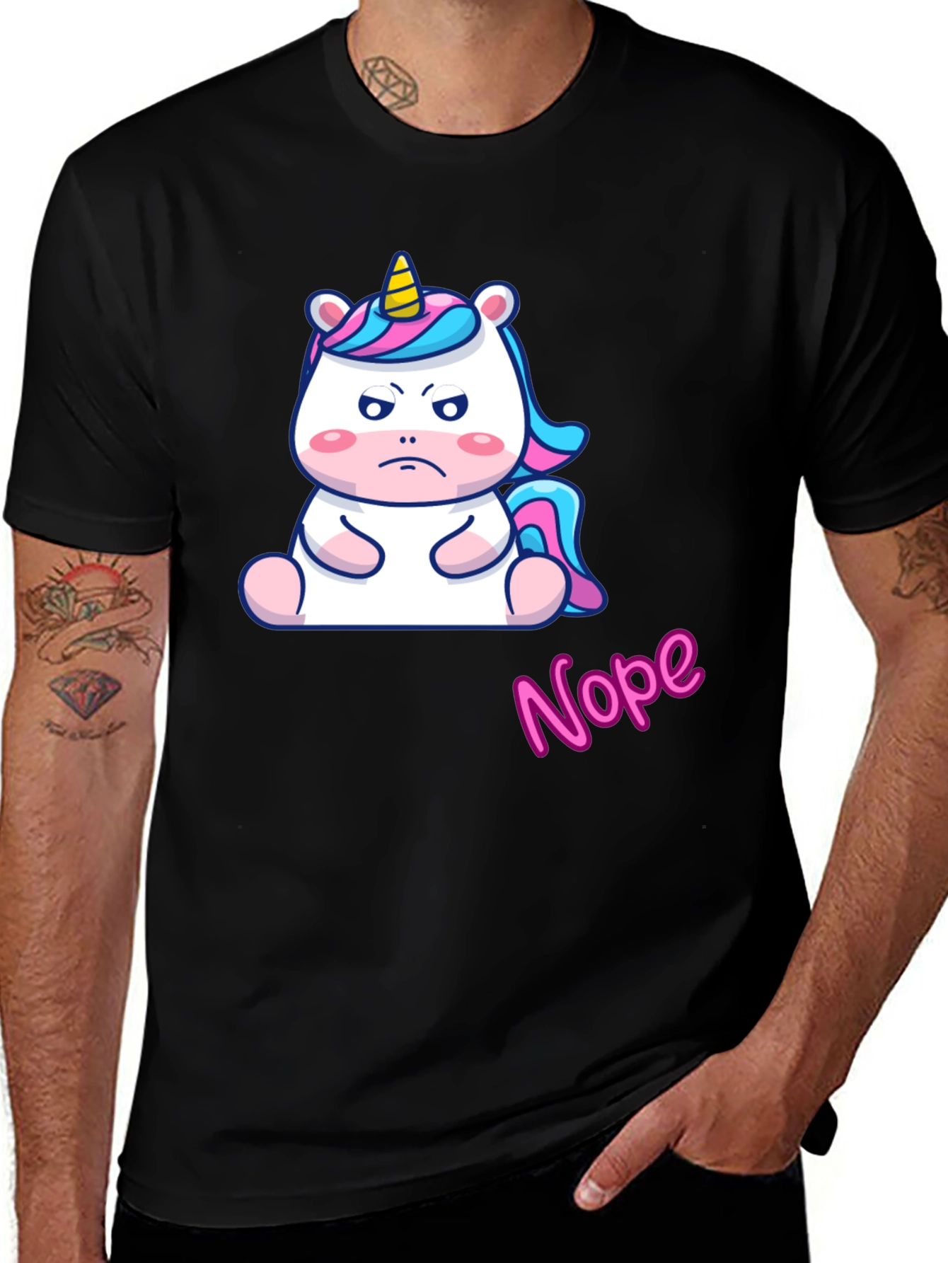 Grumpy Unicorn Nope T-Shirt