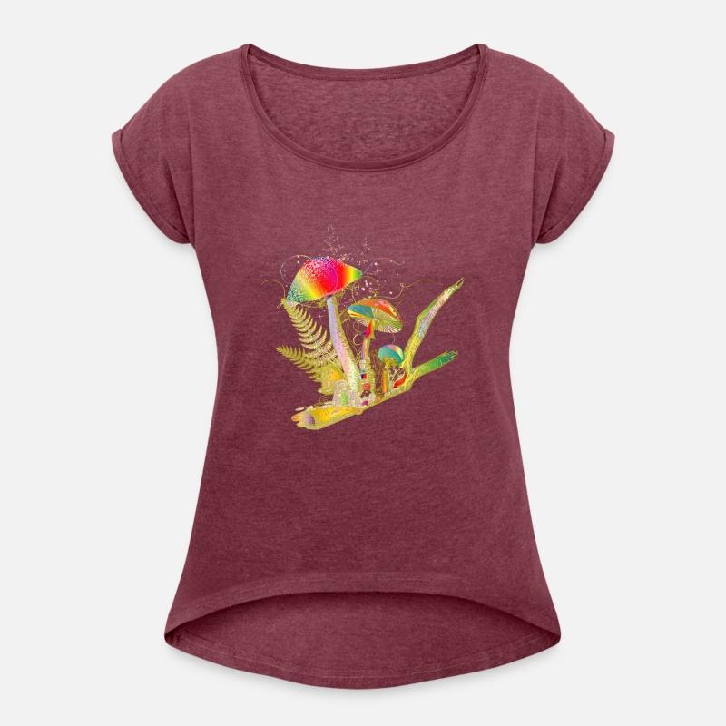 colorful composition forest mushrooms and grass