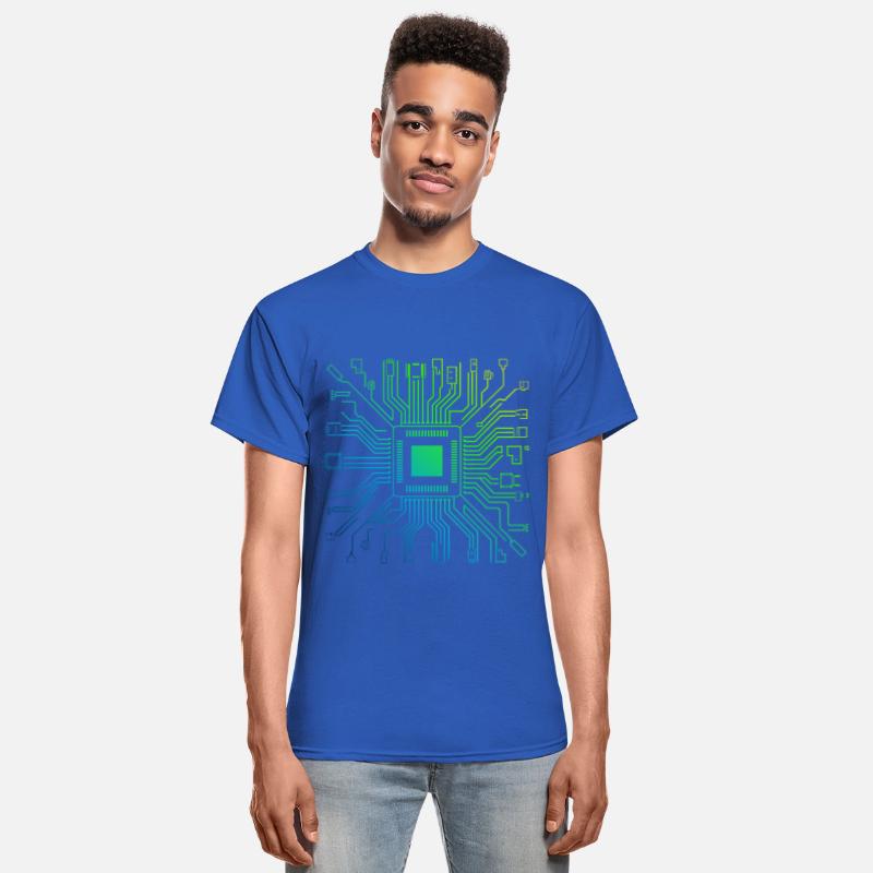 Colorful Computer Circuit Board Tech Electronic