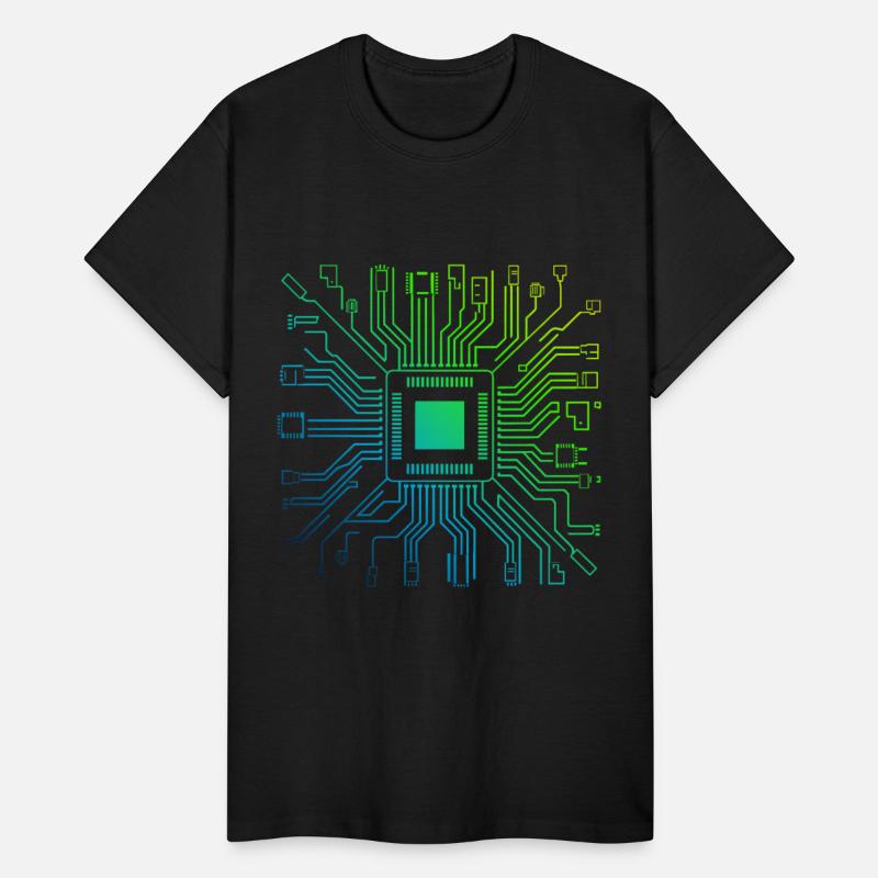 Colorful Computer Circuit Board Tech Electronic