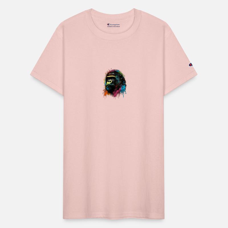 Colorful Gorilla Splash Art Expression