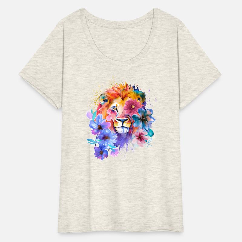 Colorful Lion Painting