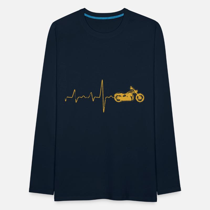 Cool Motorcycle Heartbeat Gift Present idea