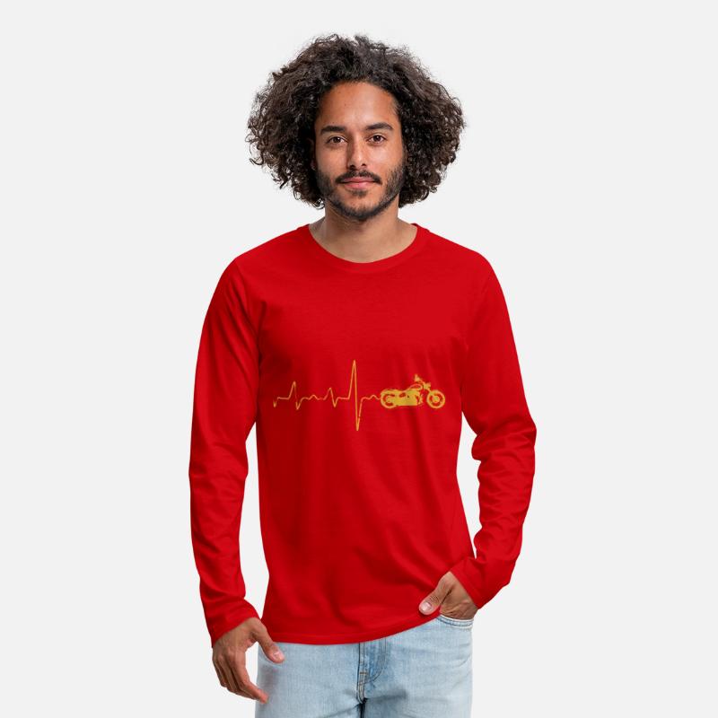 Cool Motorcycle Heartbeat Gift Present idea