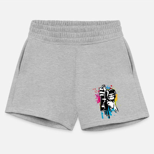 cool street art gorilla sprayer in graffiti style