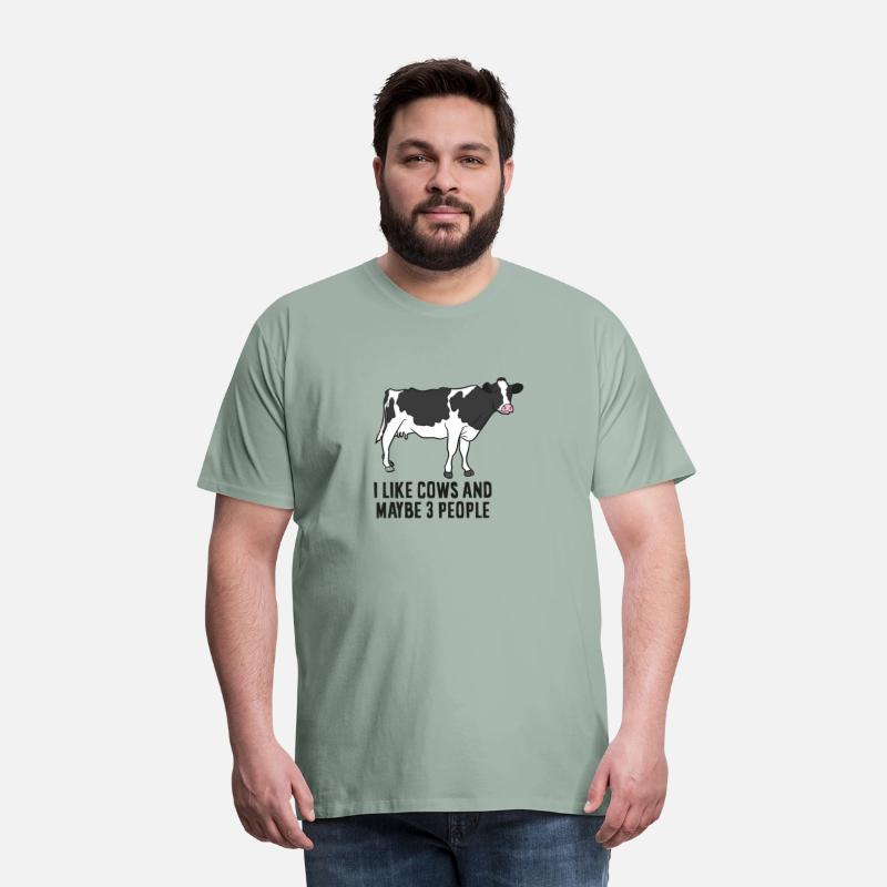 Cow Farmer I Like Cows And Maybe 3 People Cattle C