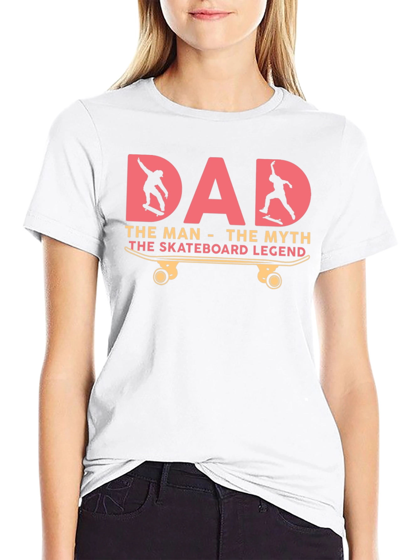 Dad Skateboard Legend Graphic T-Shirt