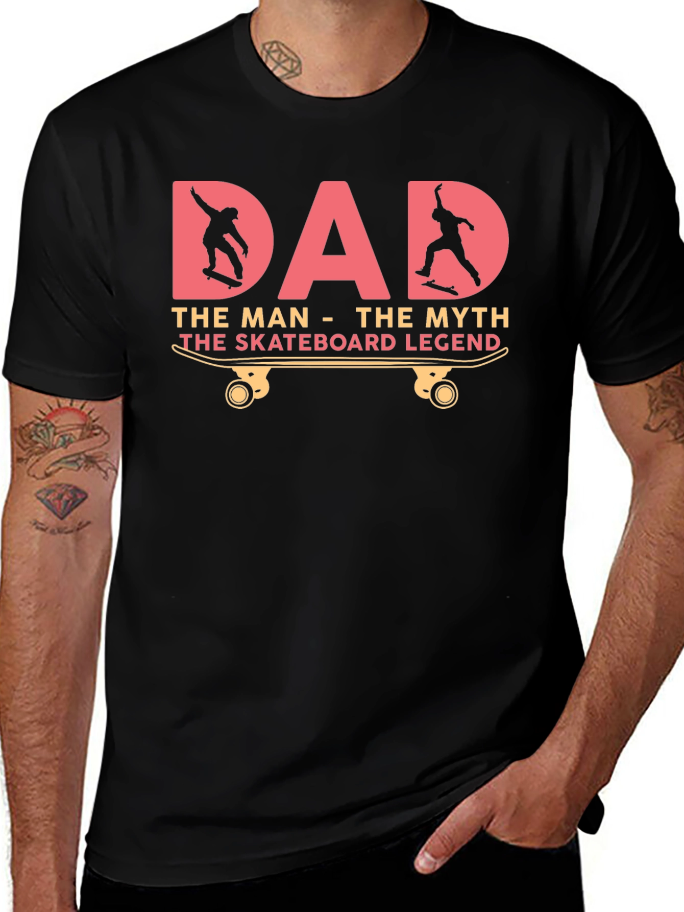 Dad Skateboard Legend Graphic T-Shirt