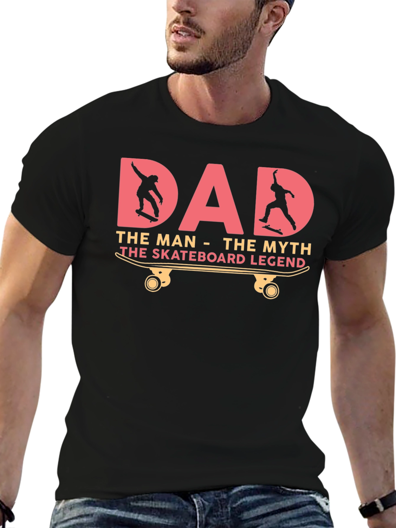 Dad Skateboard Legend Graphic T-Shirt