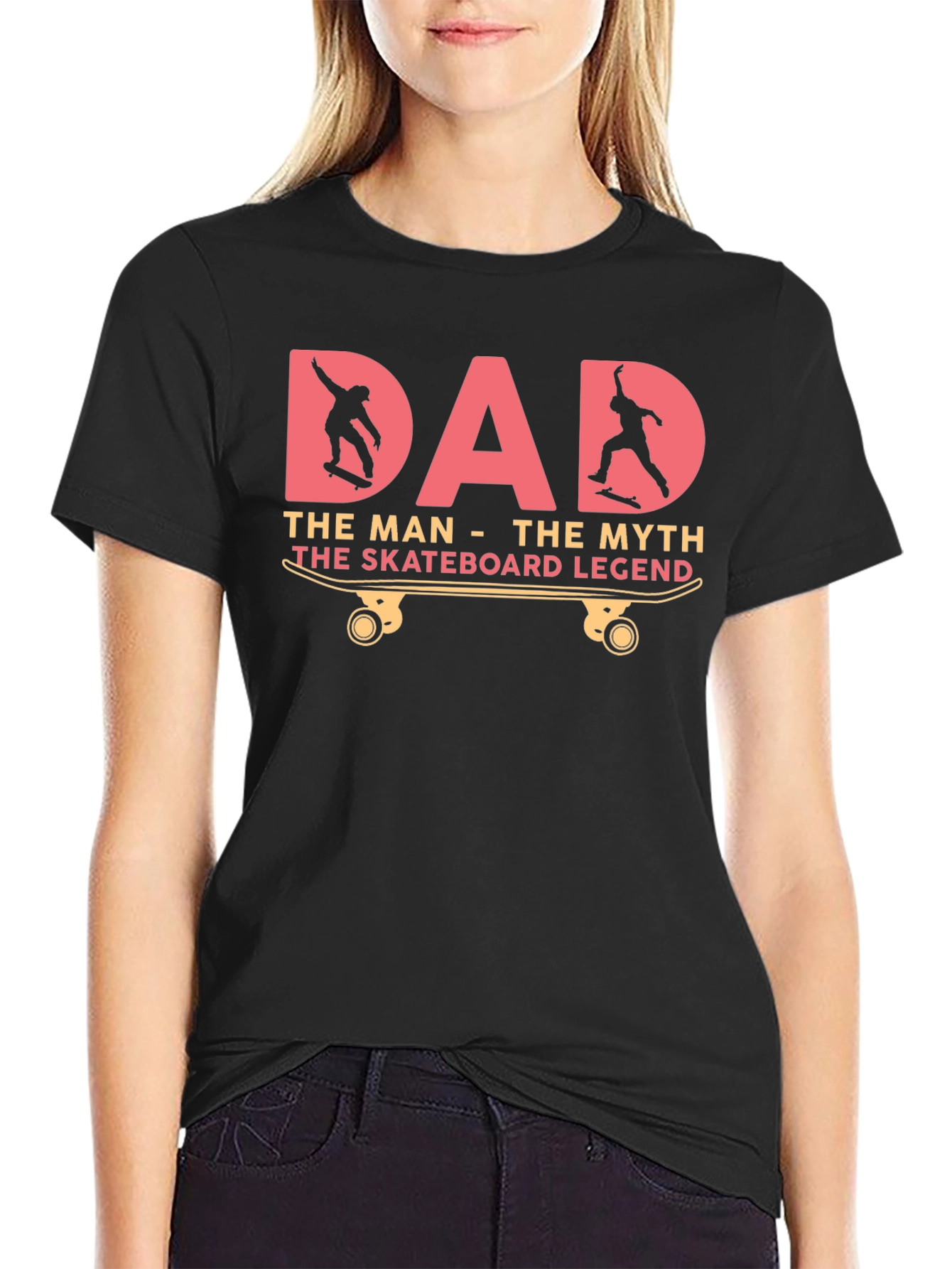 Dad Skateboard Legend Graphic T-Shirt