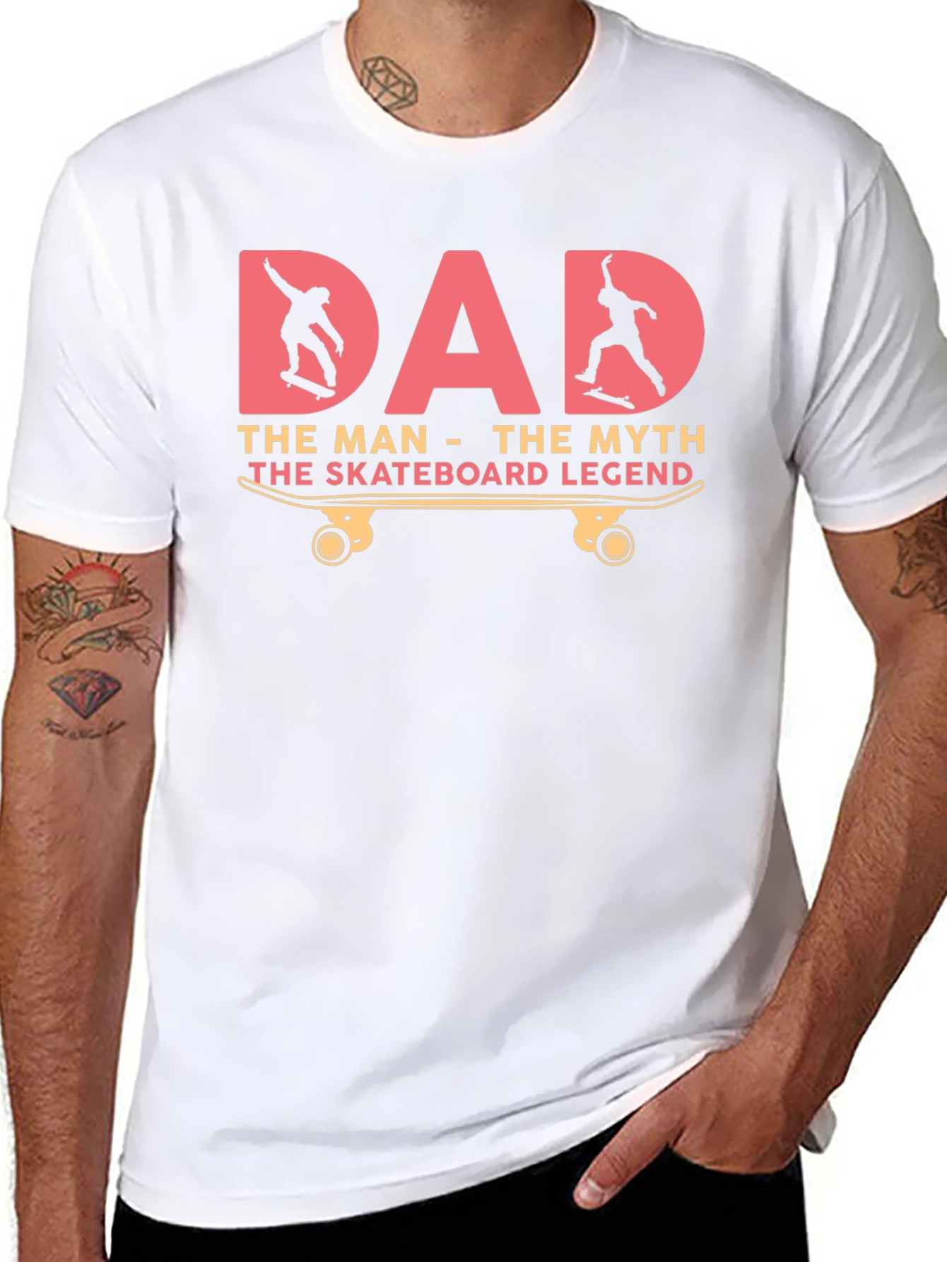 Dad Skateboard Legend Graphic T-Shirt