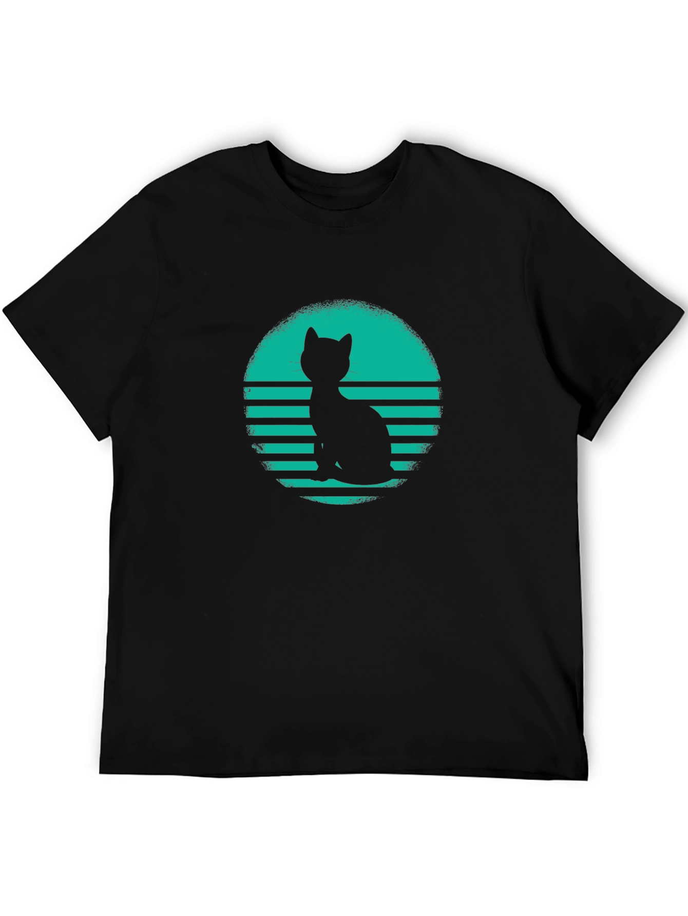 Retro Cat Silhouette T-Shirt
