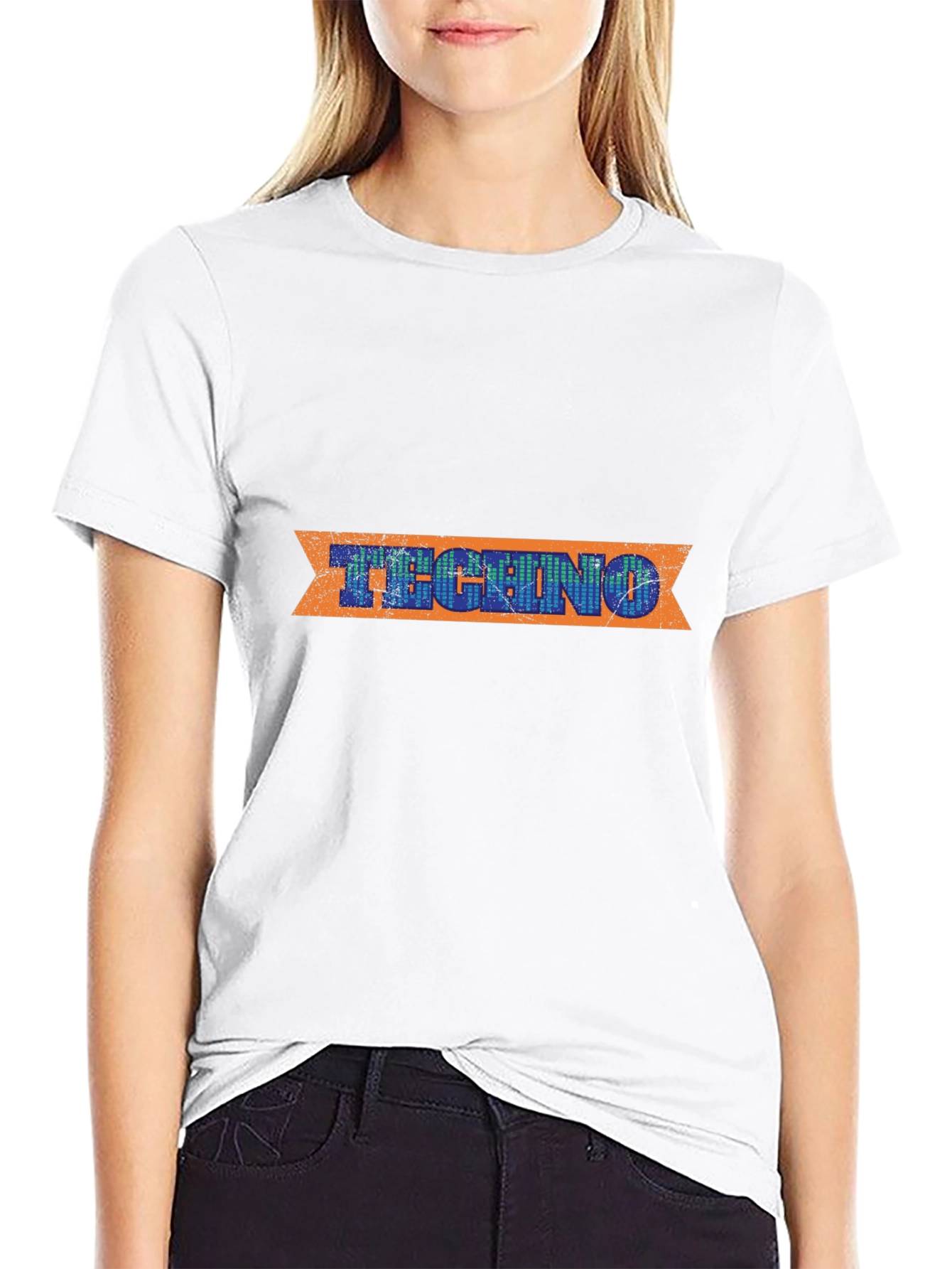 Techno Music Graphic T-Shirt - Retro Design