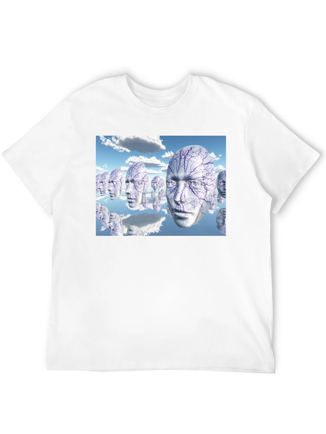 Surreal Faces T-Shirt - Unique Graphic Tee