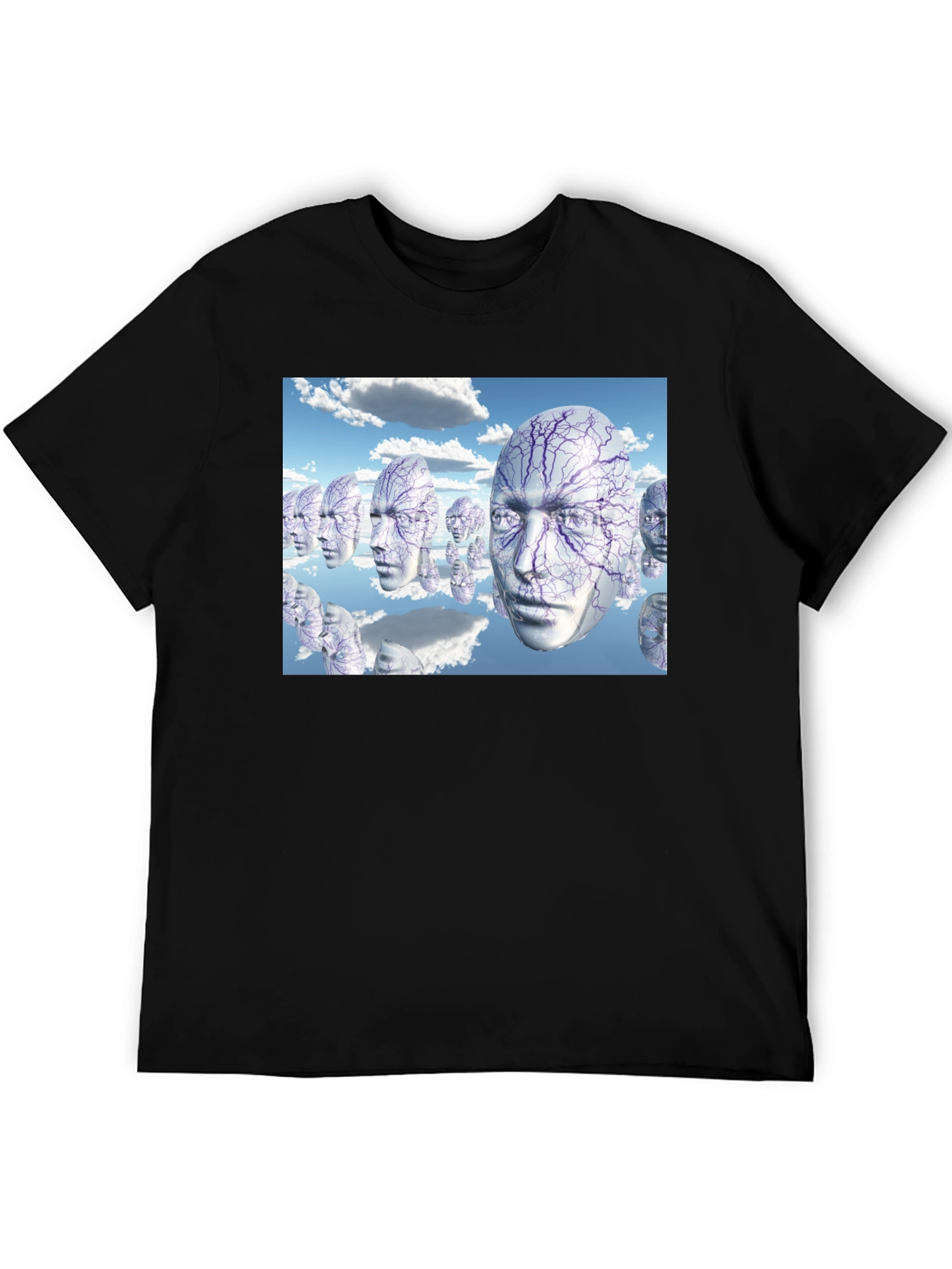 Surreal Faces T-Shirt - Unique Graphic Tee