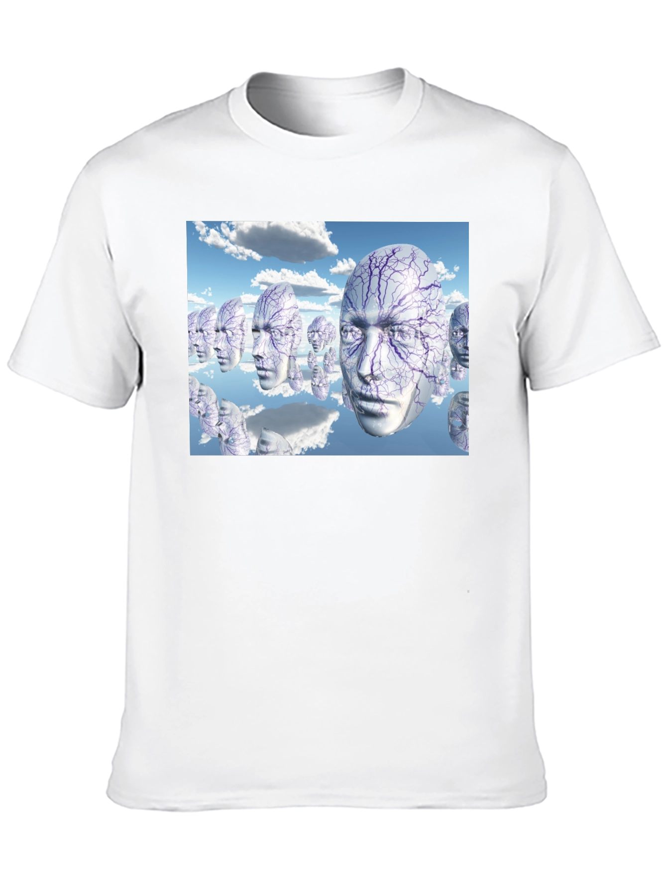 Surreal Faces T-Shirt - Unique Graphic Tee
