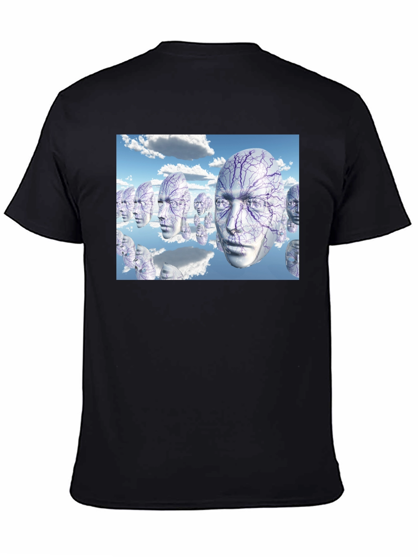 Surreal Faces T-Shirt - Unique Graphic Tee