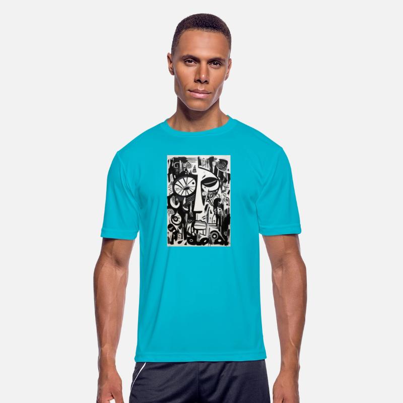 Cubism modern portrait. Contemporary art