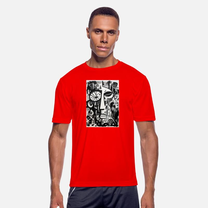 Cubism modern portrait. Contemporary art