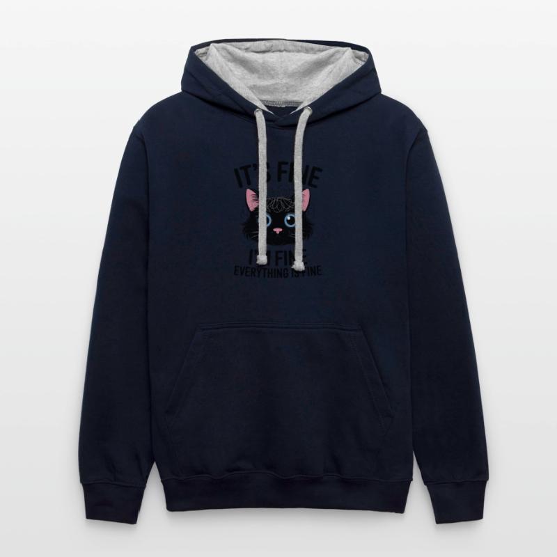 Cute black It's Fine I'm Fine Everything is Fine